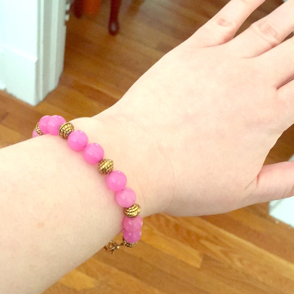 Pink Beaded Bracelet